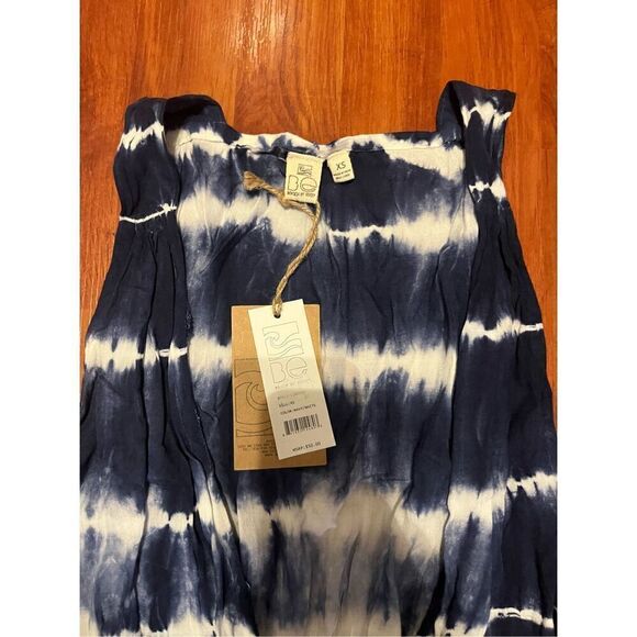 NWT. Beach By Exist Blue Tie-Dyed Romper Rompers Size XS - Picture 3 of 8